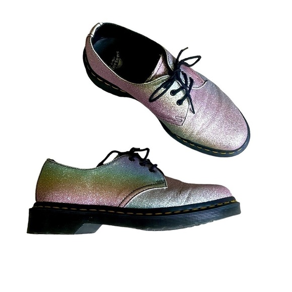DR. MARTENS 1461 Pascal Rainbow Glitter Oxfords - Picture 2 of 9